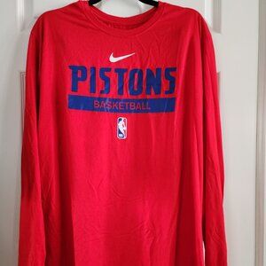 NIKE DETROIT PISTONS LONG SLEEVE TEE